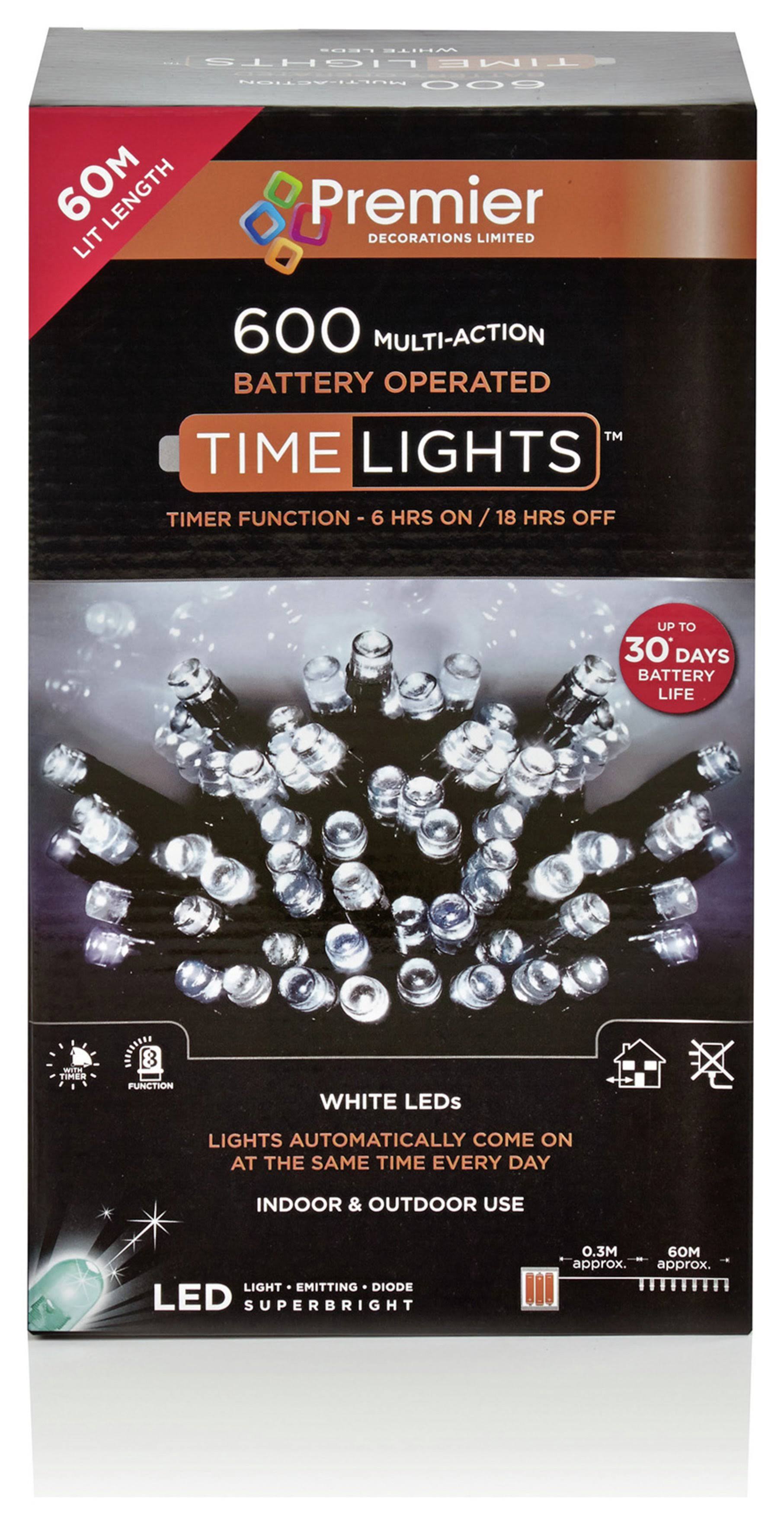 Premier 600 Multi-Action Battery Operated White LED Lights