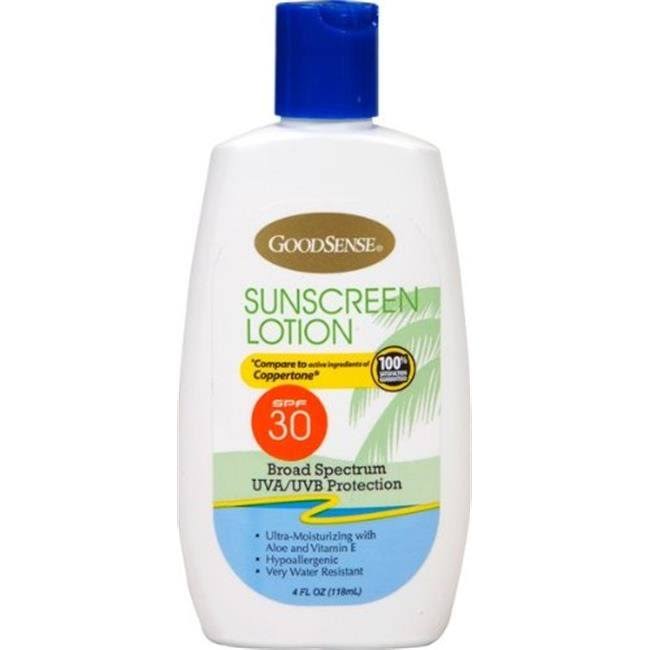 GoodSense Sunscreen Lotion SPF 30 Water Resistant Hypoallergenic - 4oz