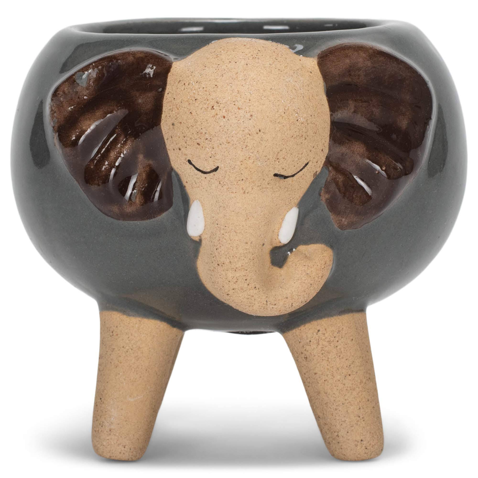 47th & Main Dark Gray Elephant Footed Planter One-Size
