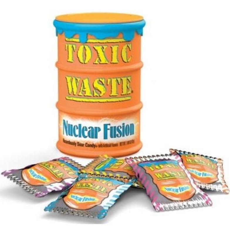 Toxic Waste Nuclear Fusion Drums Extreme Sour Candy - 1.48oz, 12ct