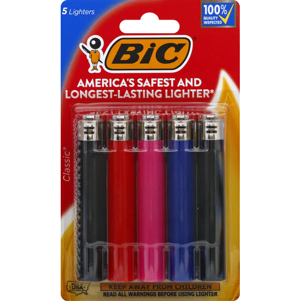 Bic Classic Lighters - x5