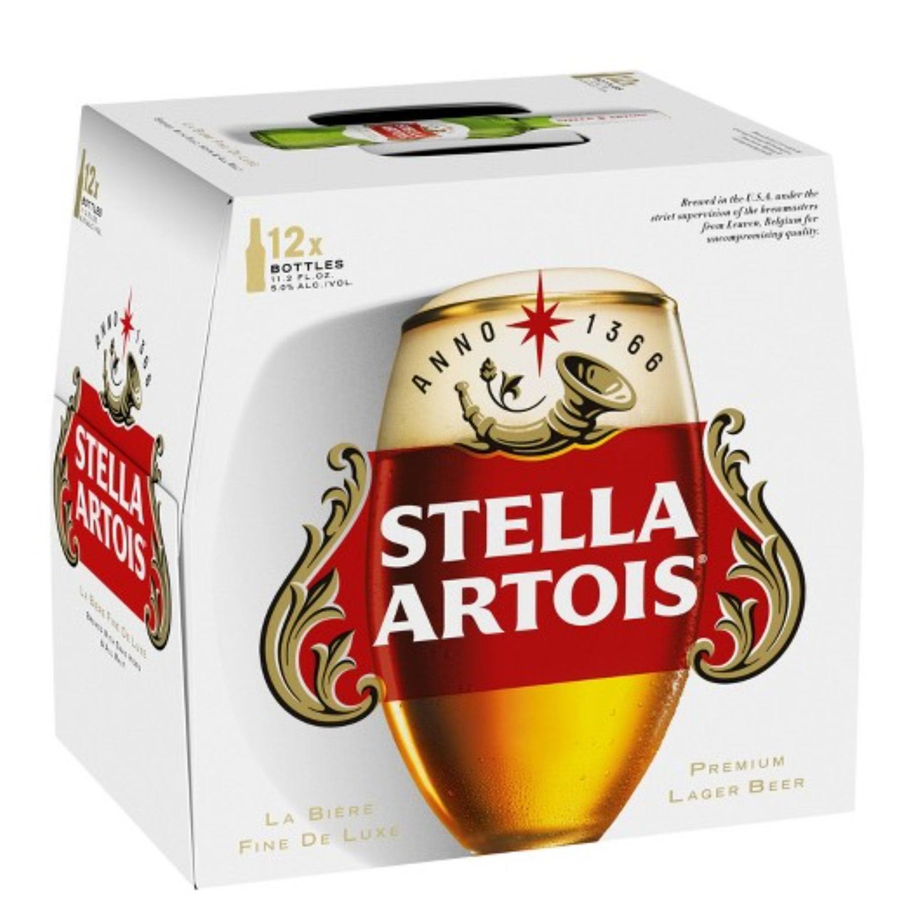 Stella Artois Lager - 12 Bottles