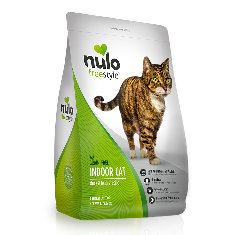 Nulo FreeStyle Grain Free Duck and Lentils Indoor Adult Dry Cat Food - 5lb