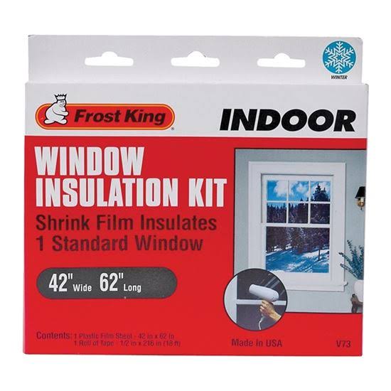 Frost King Indoor Shrink Window Insulation Kit - 42" x 62", Clear