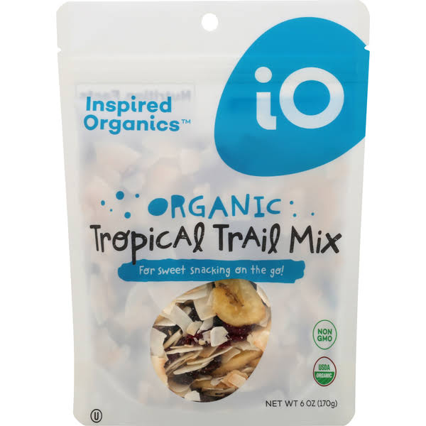 Inspired Organics Trail Mix, Organic, Tropical - 6 oz