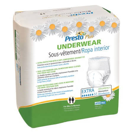Presto Supreme Breathable Incontinence Underwear For Women and Men - D