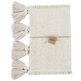 Ponchaa Table Runner Off White