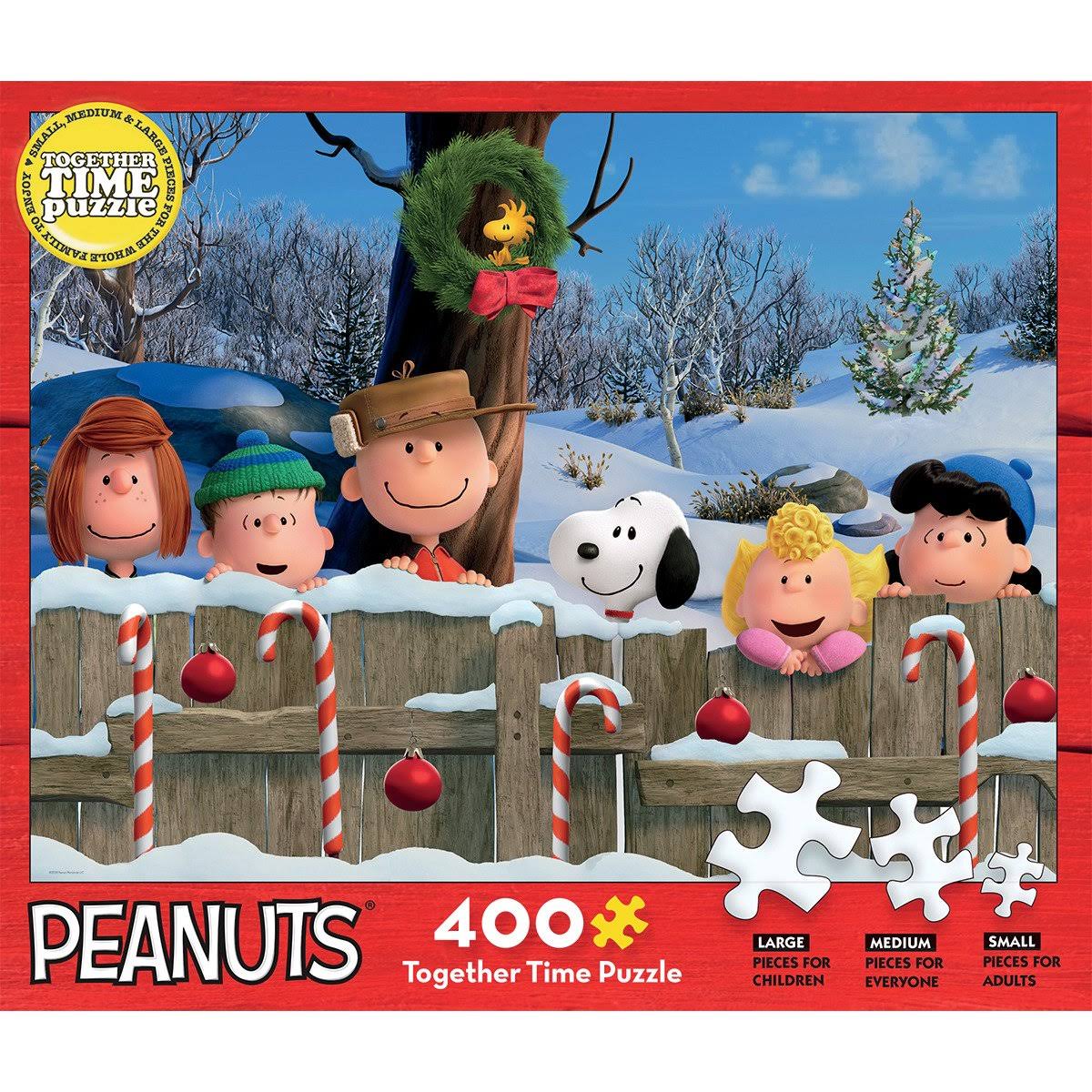 Ceaco - Peanuts - Together Time Collection - Holiday - Fence, (3) Piec