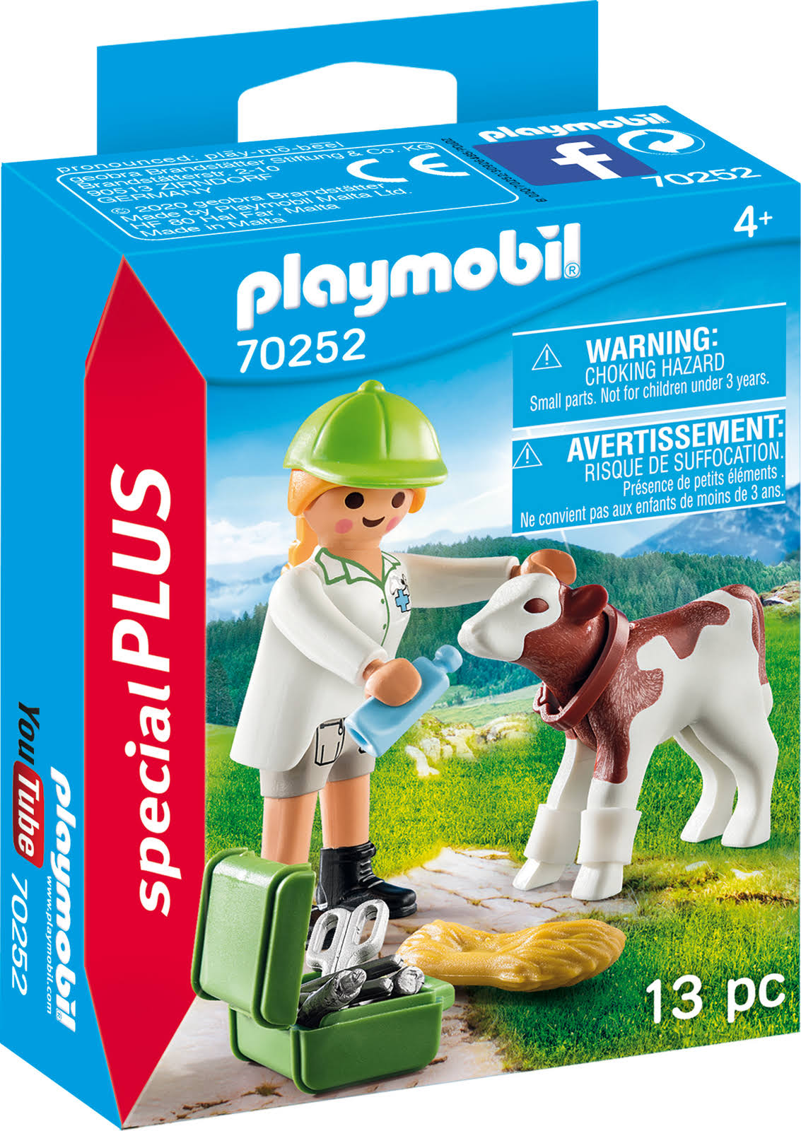 Playmobil 70252 Vet with Calf