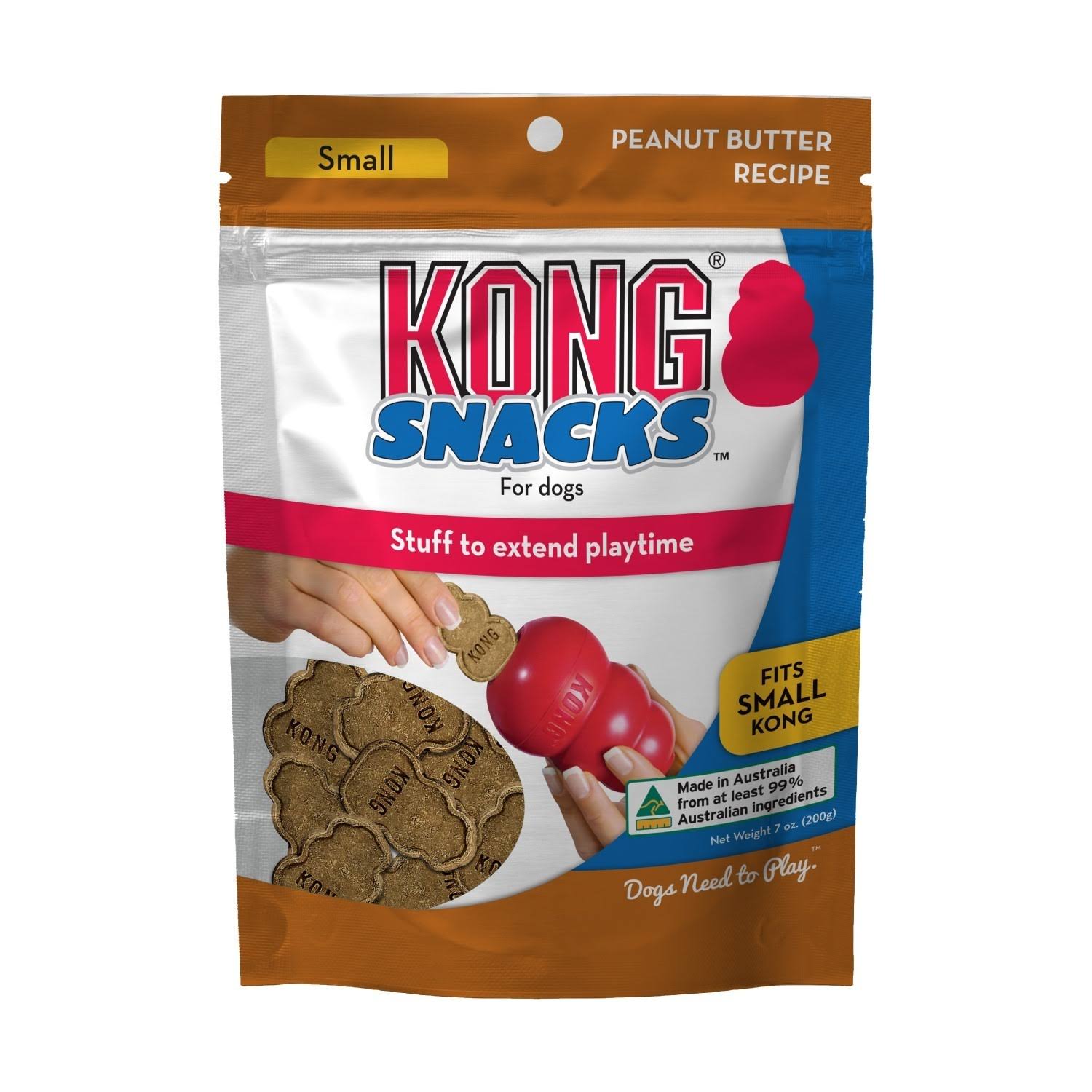 Kong Snacks Stuff'n Dog Treats - Large, Peanut Butter