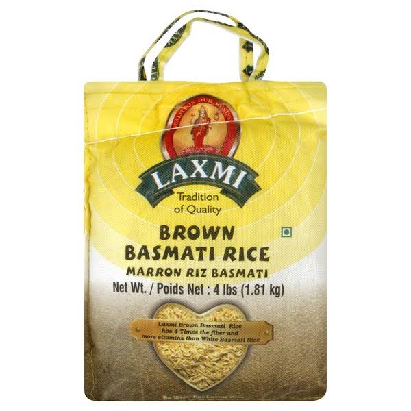 Laxmi All-natural Brown Basmati Rice, 4 Pound Bag