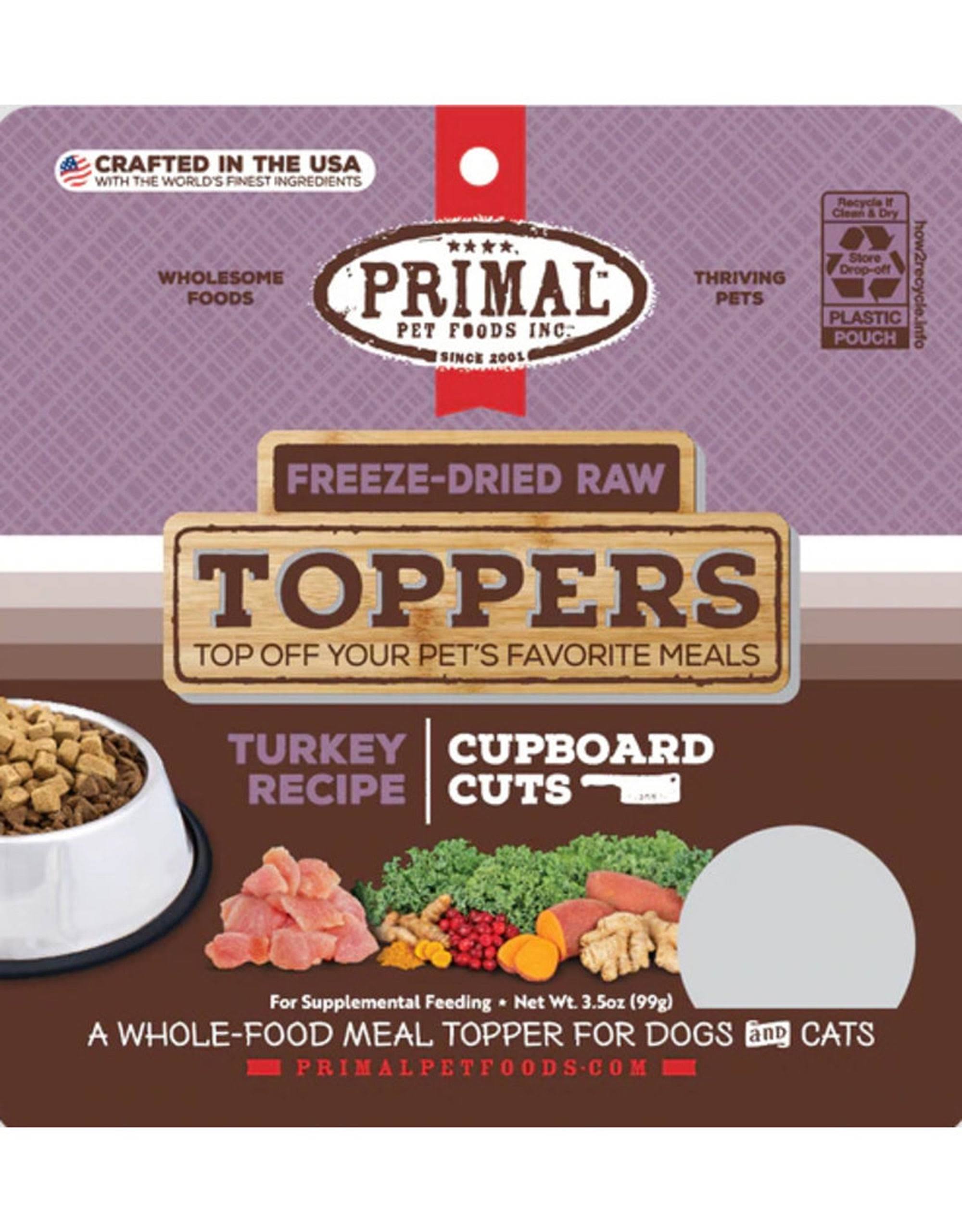 Primal Freeze Dried Cupboard Cuts Toppers | Turkey 3.5 oz