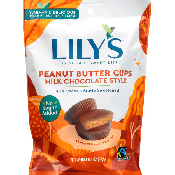 Lily's Peanut Butter Cups, Milk Chocolate Style - 9.6 oz