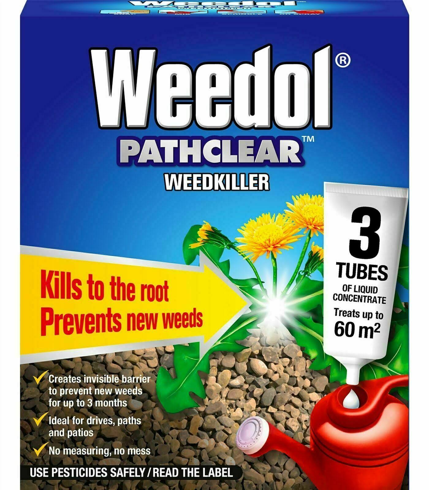 Weedol Pathclear Weedkiller - 3 Tubes