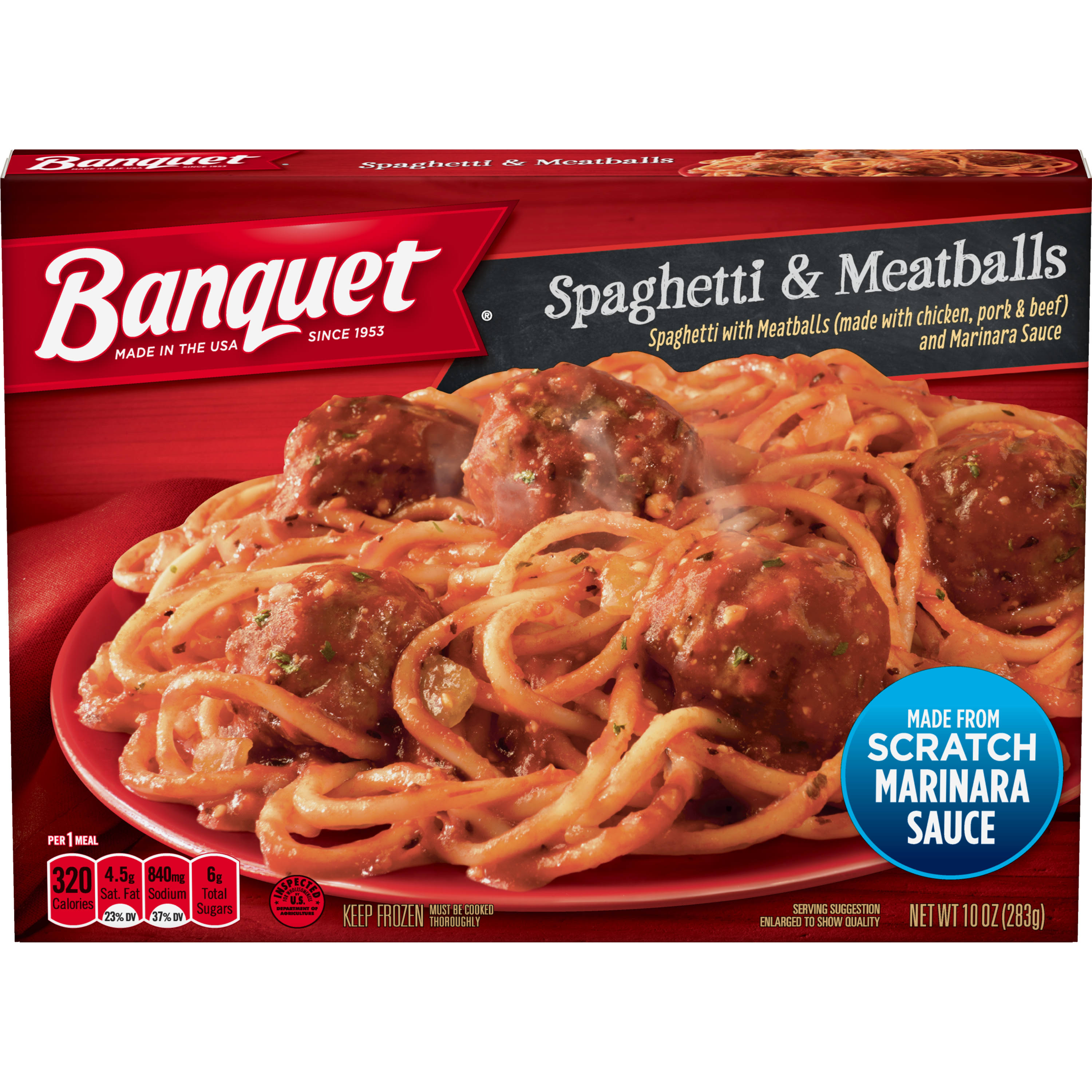 Banquet Spaghetti & Meatballs - 10oz