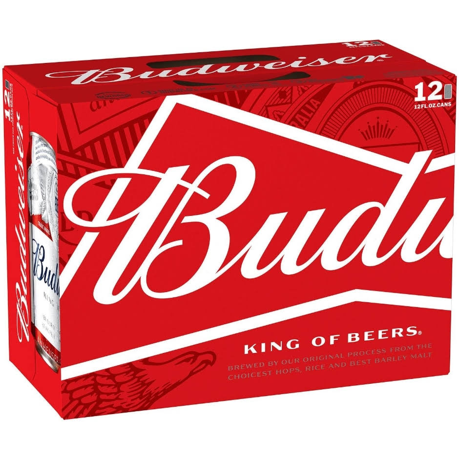 Budweiser Beer - 12 fl. oz. Cans, 12 Pack