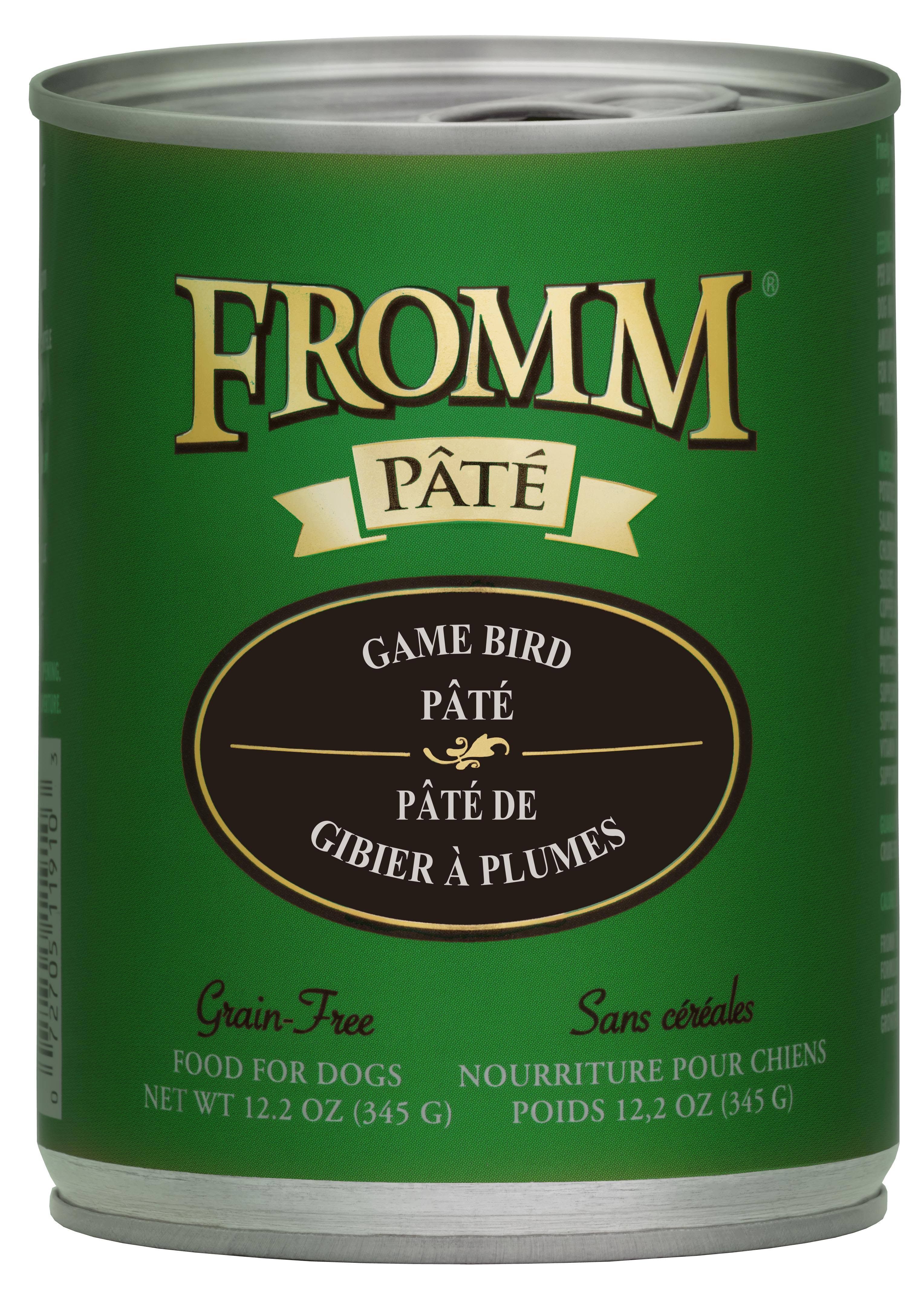 Fromm Game Bird Pate Canned Dog Food, 12.2-oz