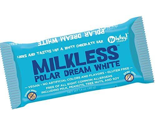 No Whey Foods Milkless Chocolate Bar - Vegan and Gluten Free, Polar Dream White, 1.75oz