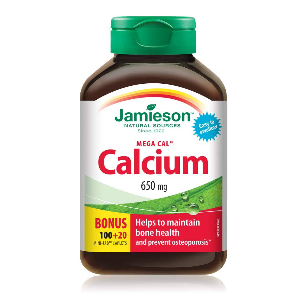 Jamieson Mega Calcium 650mg Bonus 120 Count