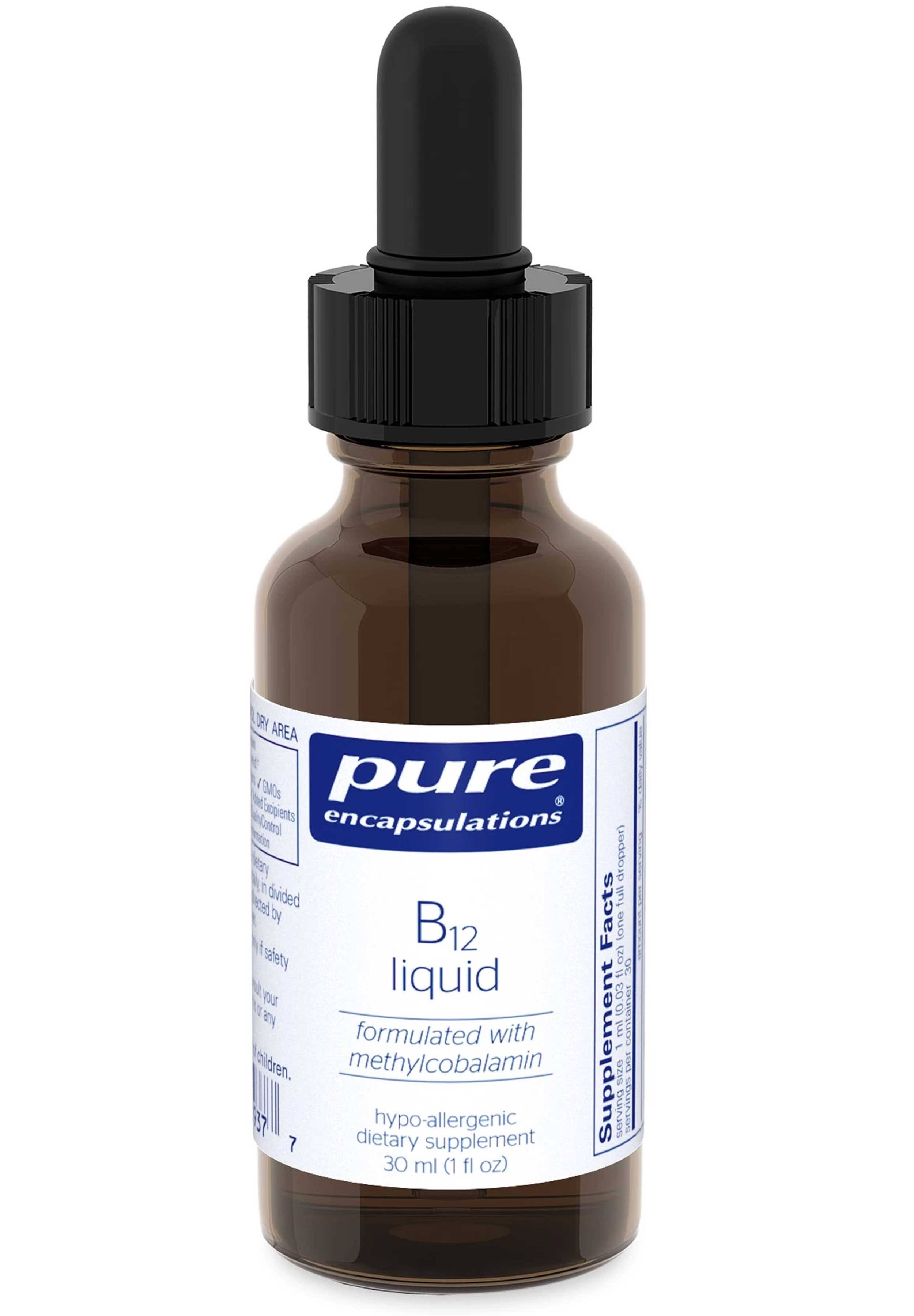 Pure Encapsulations B12 Liquid Supplement - 30ml