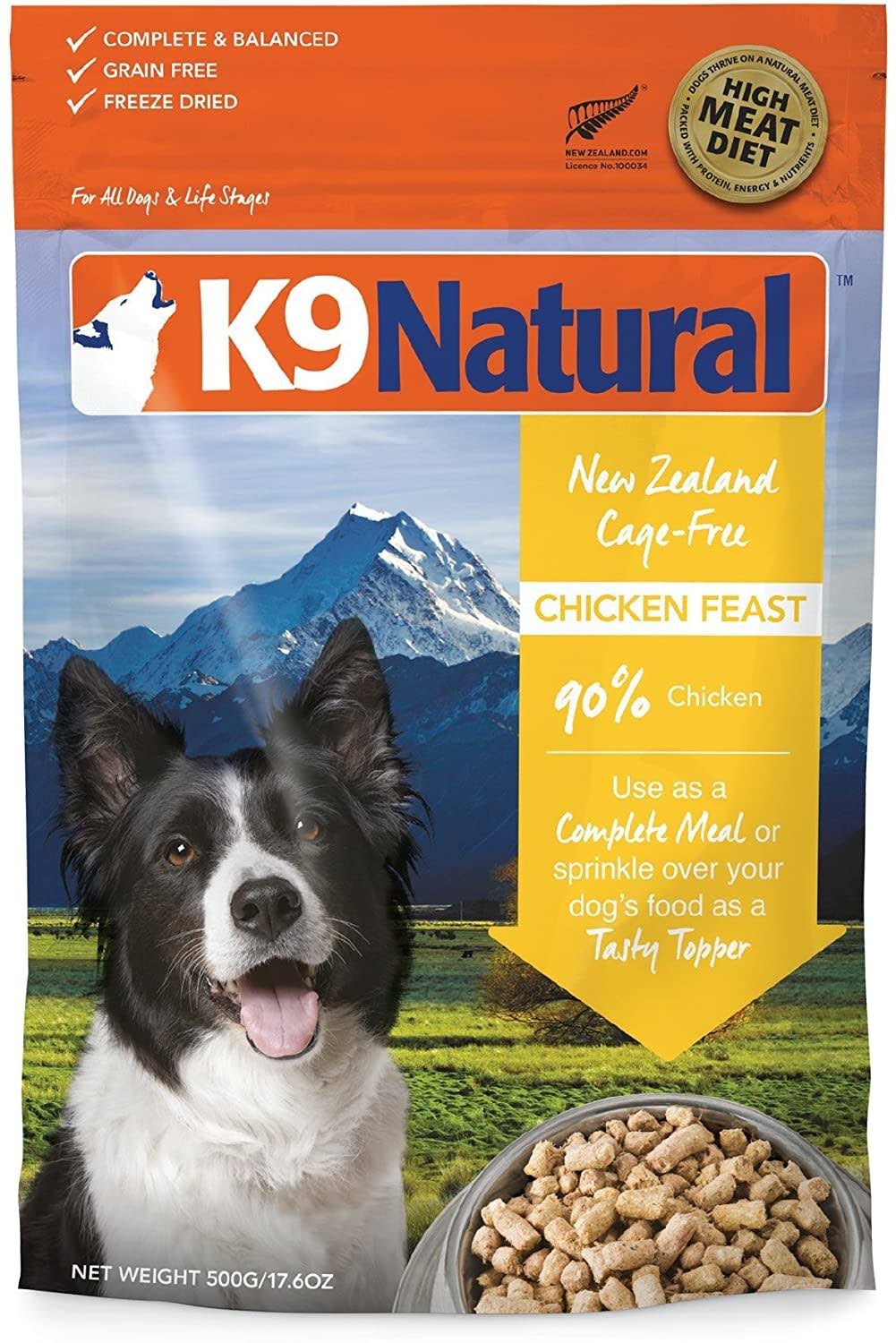 K9 Natural Freeze Dried Dog Food - Chicken Feast, 2.2lbs