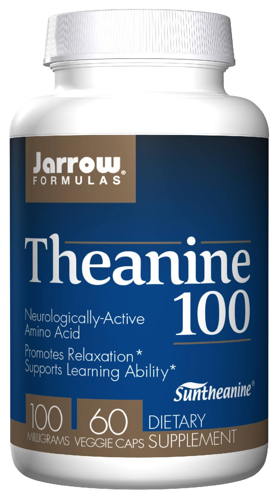 Jarrow Formulas Theanine 100mg Supplement - 60 Capsules