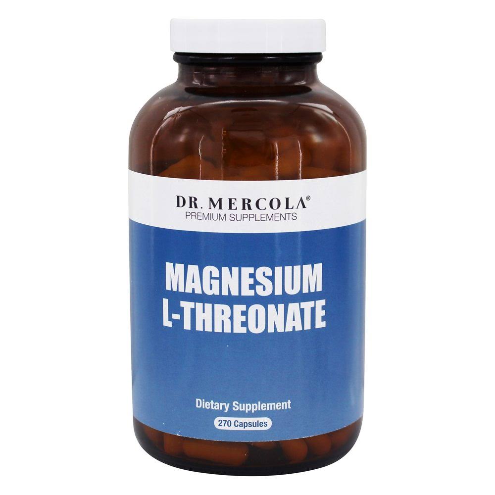 Dr. Mercola Magnesium L-Threonate, 2000 mg, Capsules - 270 count
