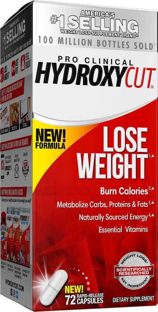 Hydroxycut Pro Clinical Weight Loss Supplement - 72ct