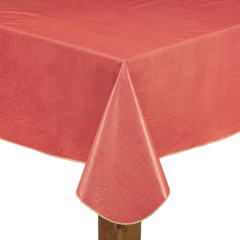 Café Deauville Vinyl Table Cloth - 52X70 - Red