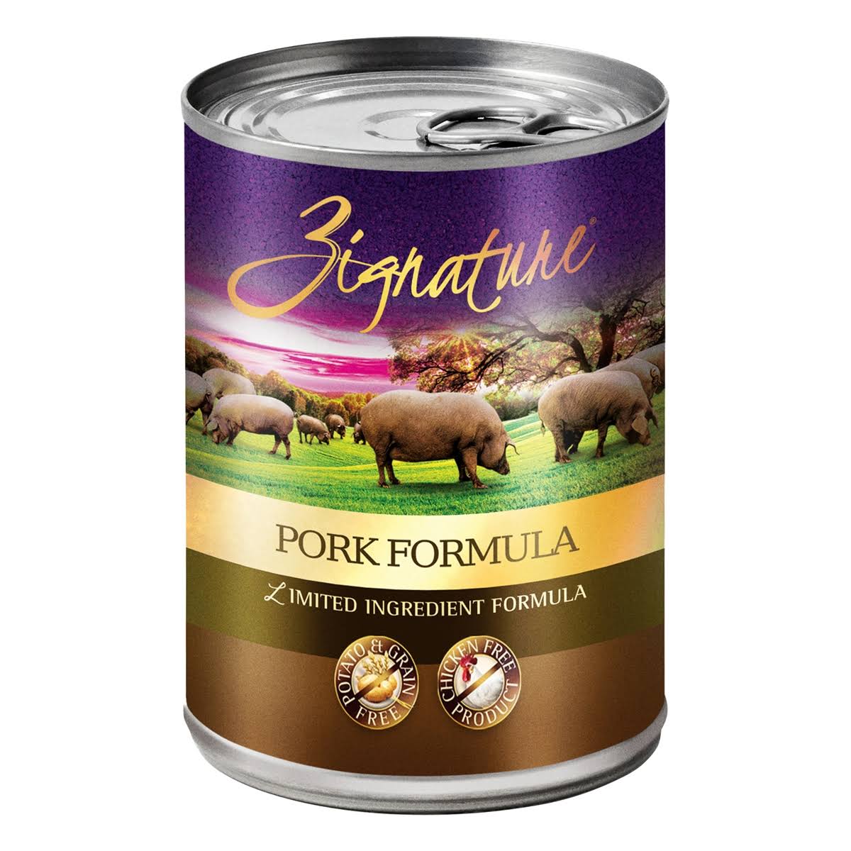 Zignature Pork Dog Food, 13 oz