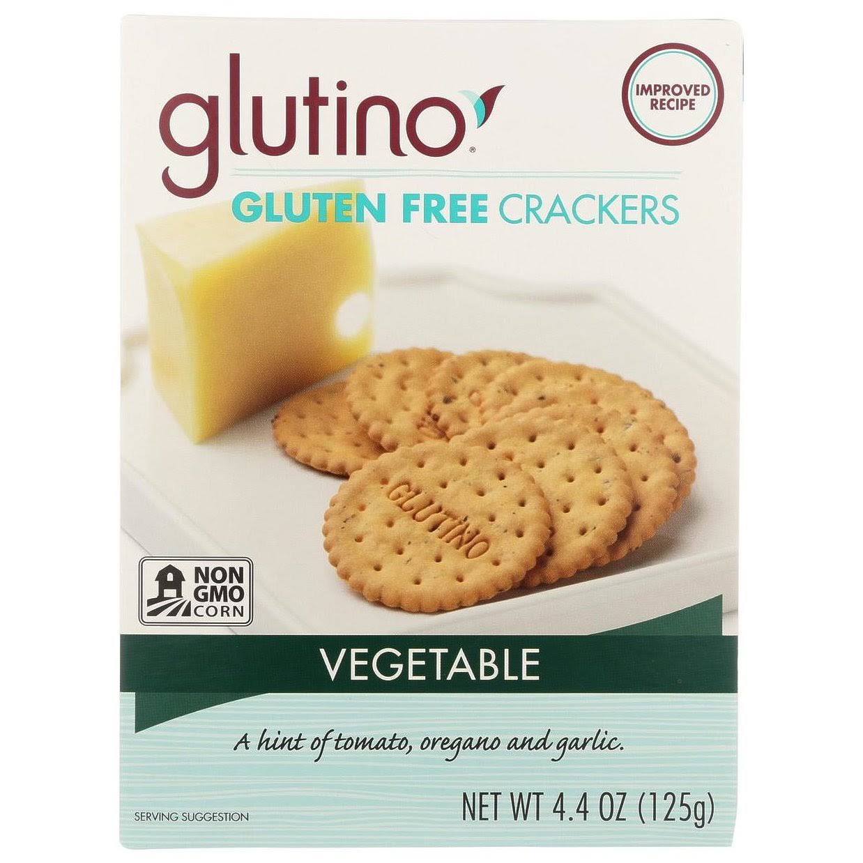 Glutino Vegetable Gluten Free Crackers - 4.4 oz