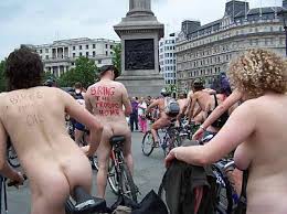 London’s Naked Bike Ride 2012