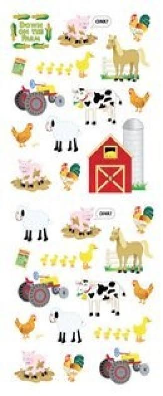 Fun Stickers Farm Sticker Sheet No. 717 | Fun Stickers | Arts & Crafts