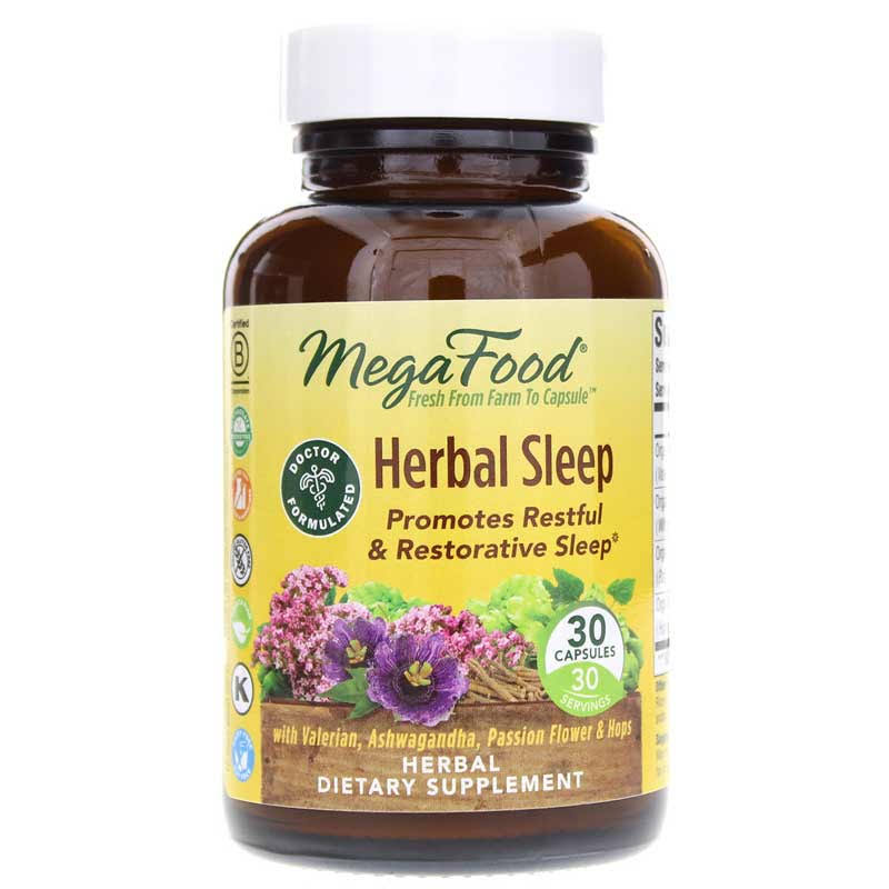 MegaFood - Herbal Sleep - 30 Capsules