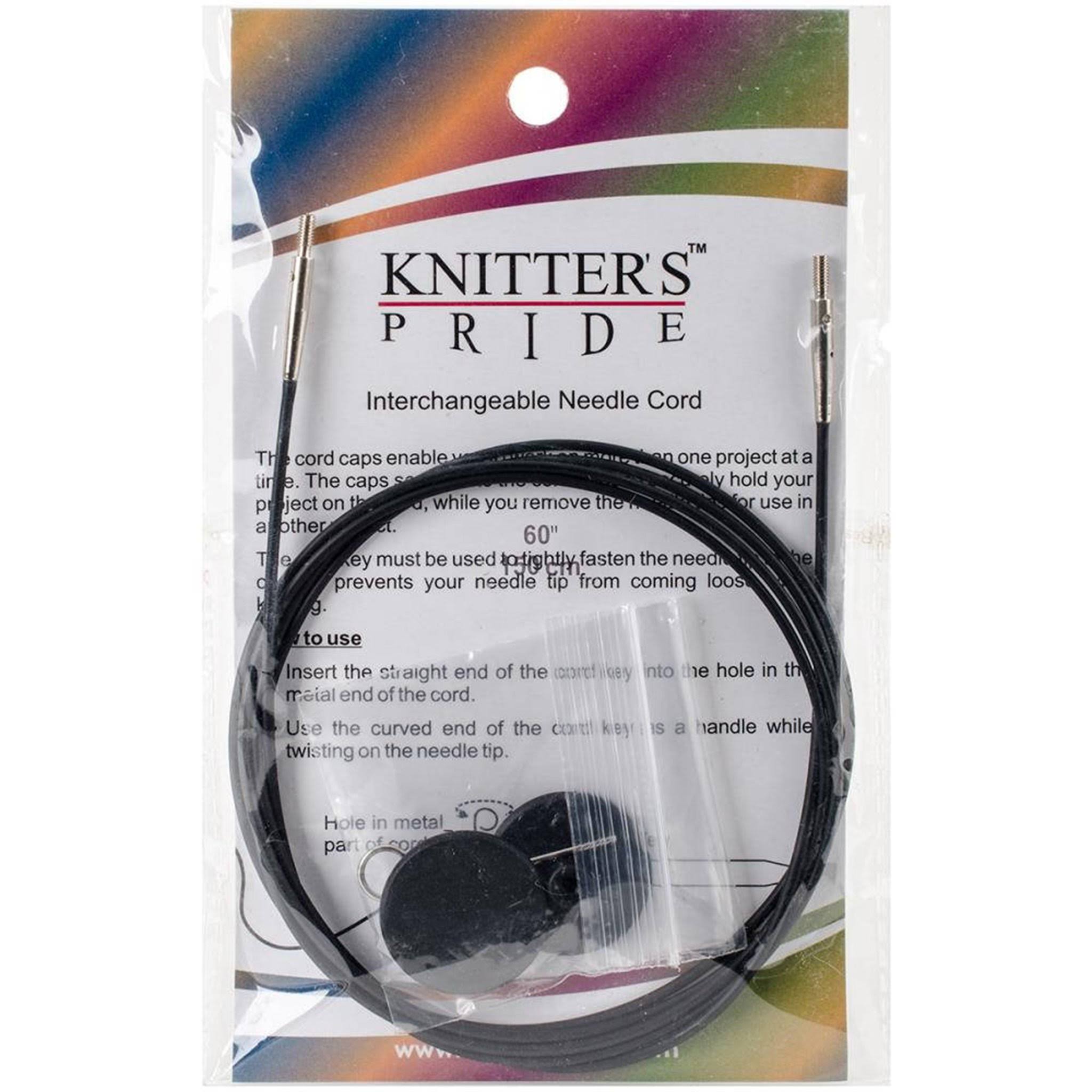 Knitter's Pride Interchangeable Cords - 37", Black