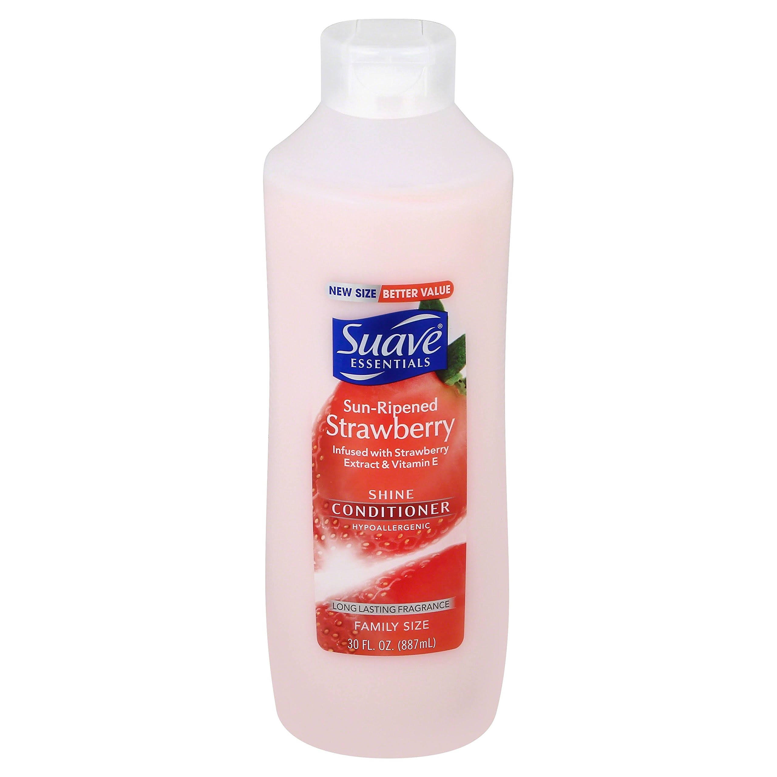 Suave Essentials Shine Conditioner - Sun Ripened Strawberry, 30oz