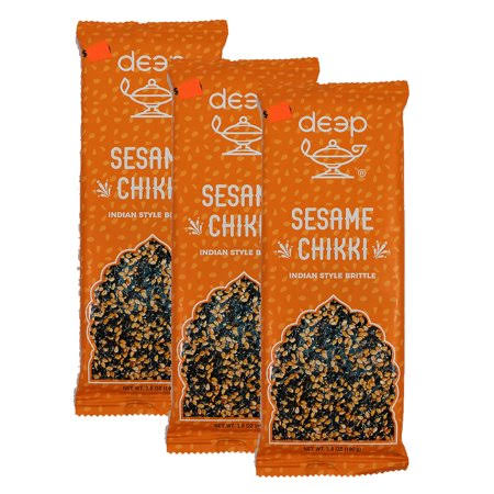 Deep Sesame Chikki Bar 3.5oz 3 Packs