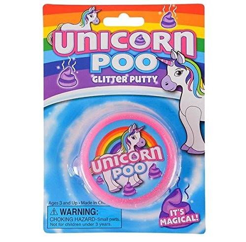 New Novelty Unicorn Poo Glitter Putty