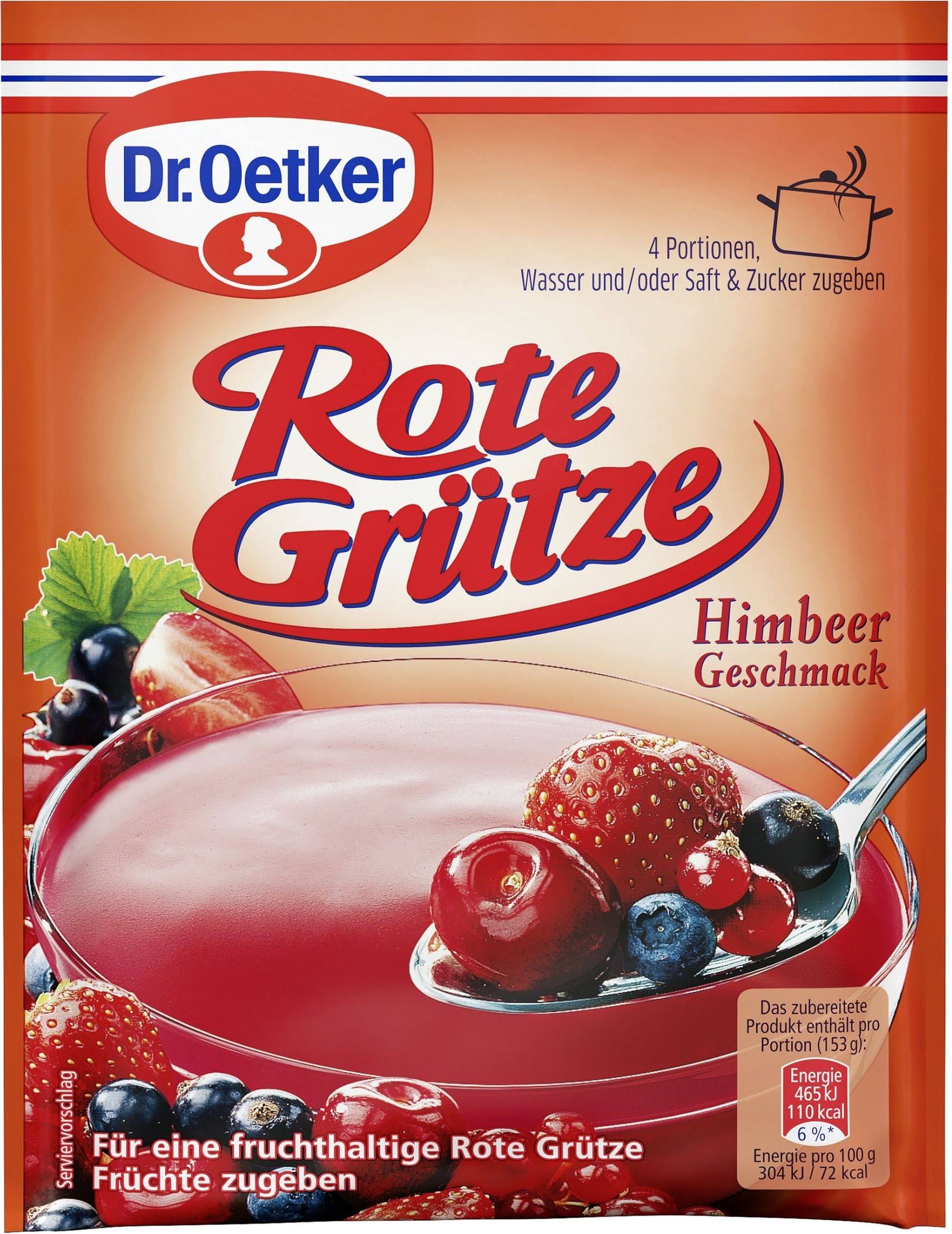 Dr. Oetker Rote Grütze - Raspberry Flavor