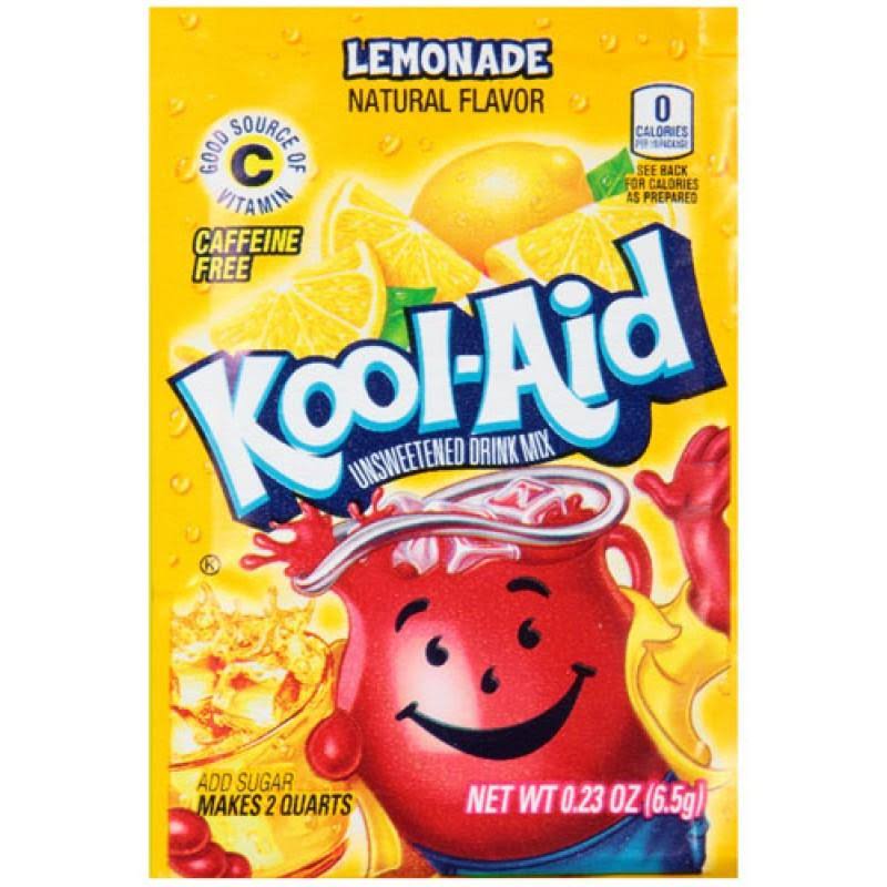 Kool-Aid Unsweetened Drink Mix - Lemonade, 0.23 oz