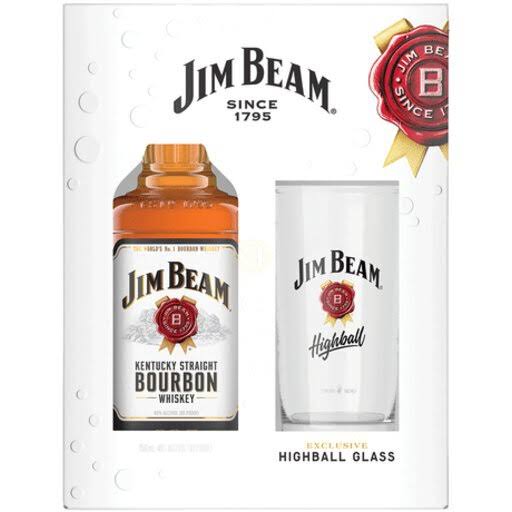 Jim Beam Bourbon Gift Set (750ml)