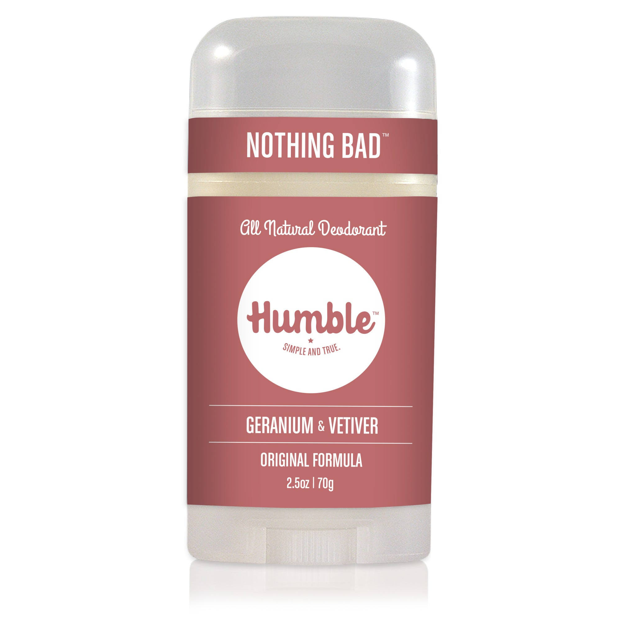 Humble Deodorant, Natural Geranium & Vetiver - 2.5 oz