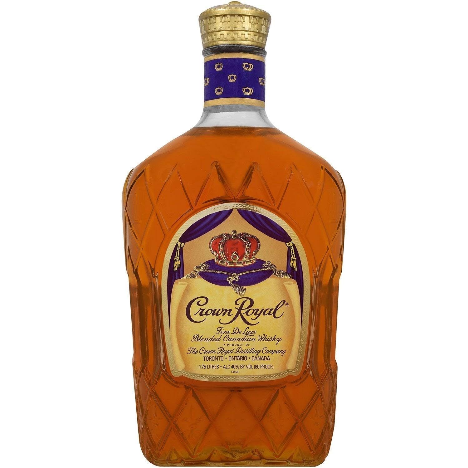 Crown Royal Whisky, Blended Canadian, Fine De Luxe - 1.75 lt