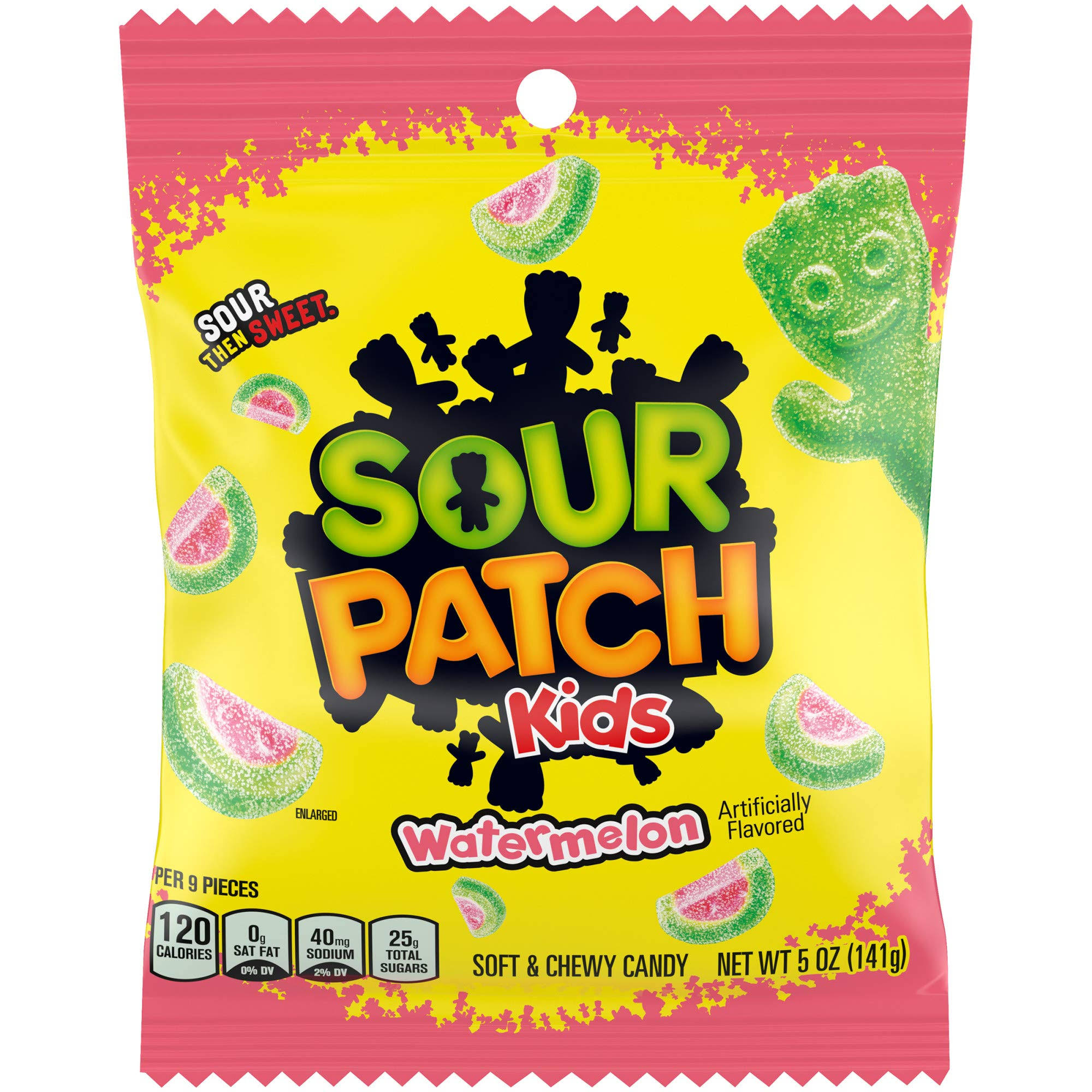 Sour Patch Soft and Chewy Candy - Watermelon, 5 Oz