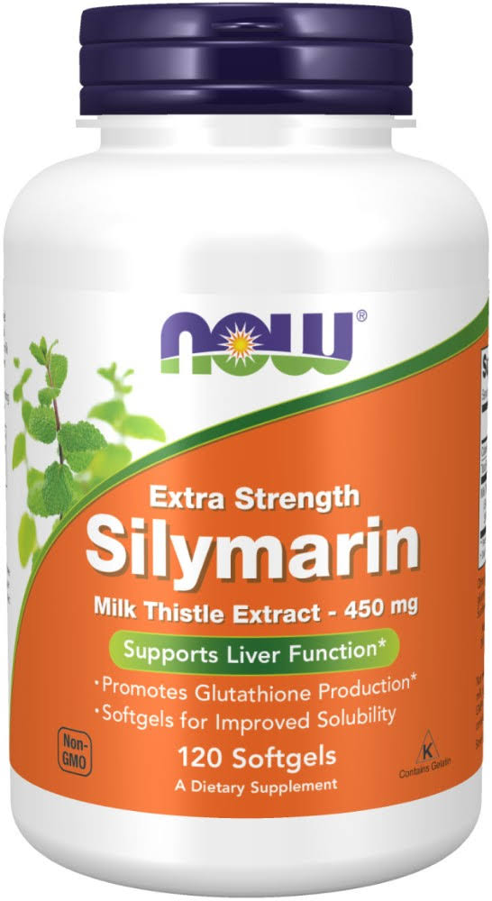 Now Extra Strength Silymarin Dietary Supplement - 120 Softgel