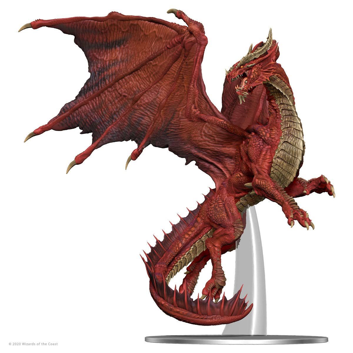 Dungeons & Dragons D&D Icons of the Realms Adult Red Dragon Premium Figure