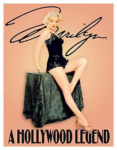 Desperate Enterprises Marilyn Monroe Hollywood Legend Tin Sign, 11" W