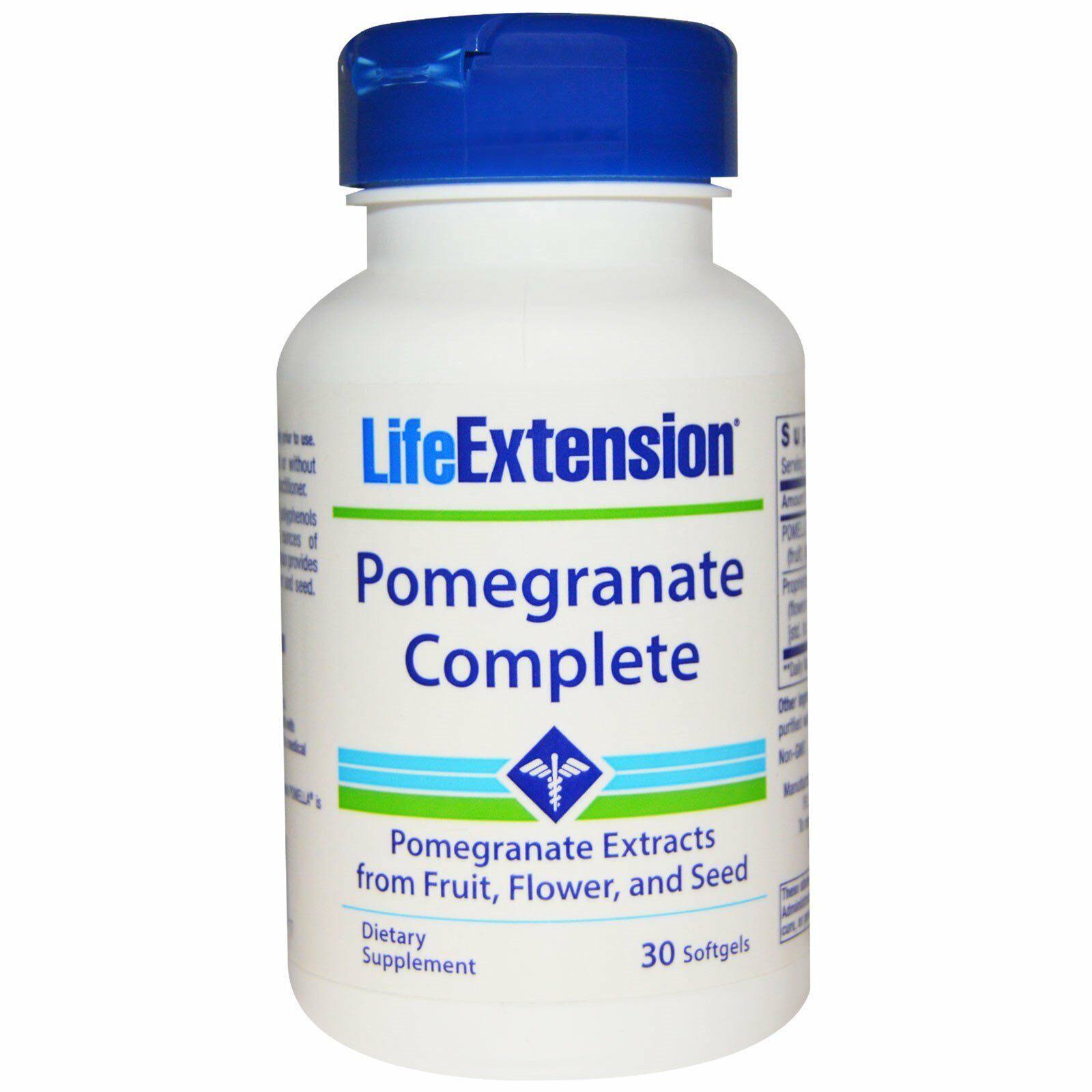 Life Extension Pomegranate Complete Supplement - 30 Softgels