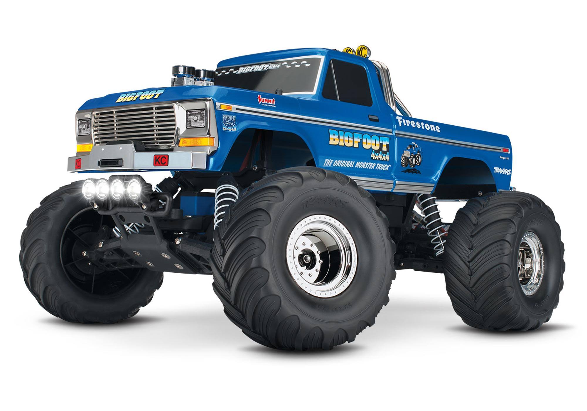 TRAXXAS TRA 36034-61 BIGFOOT No. 1: 1/10 Scale Officially Licensed Replica Monster Truck. Ready-to-Race with TQ 2.4GHz radio system, XL-5 ESC (fwd/rev