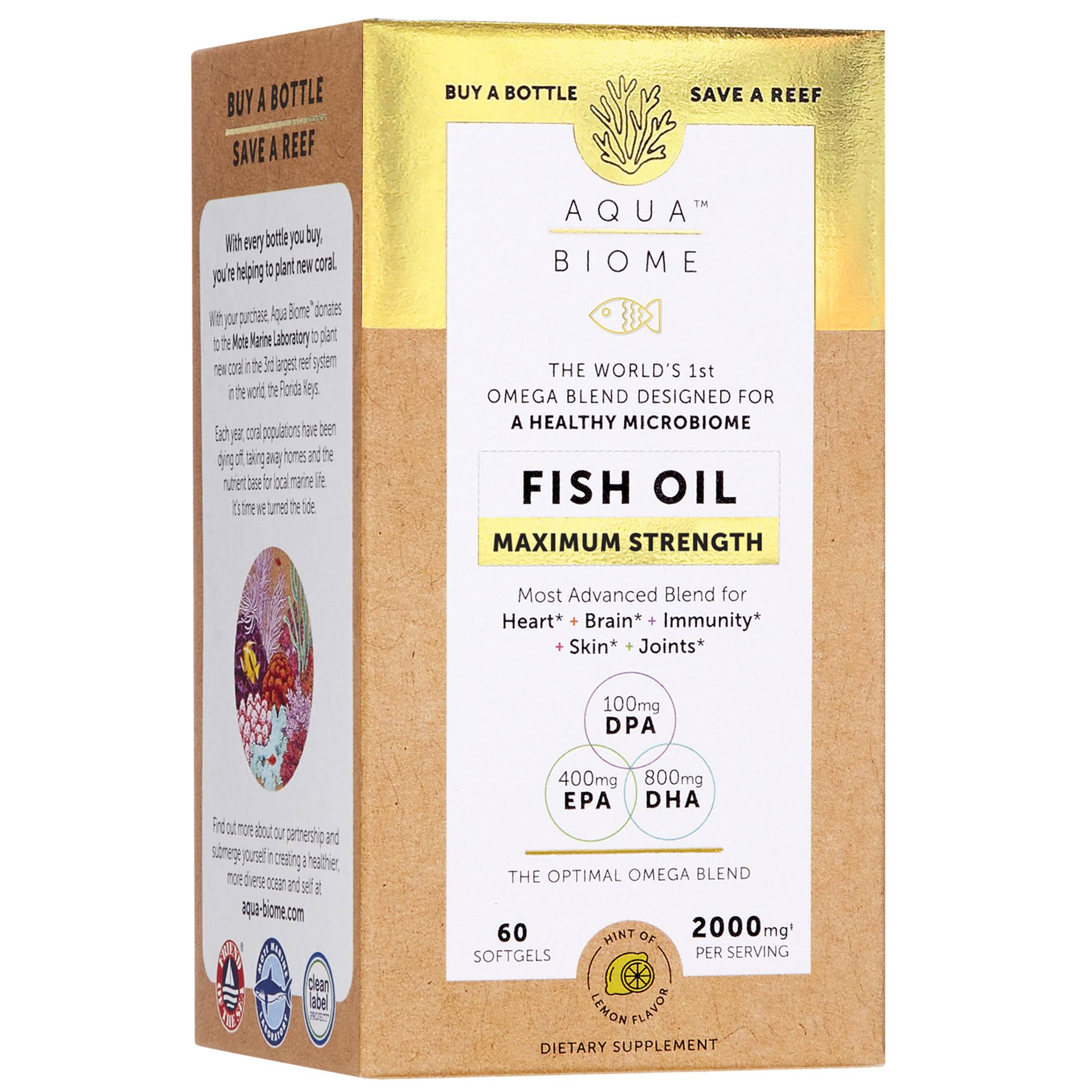 Aqua Biome Fish Oil Maximum Strength - 60 pcs